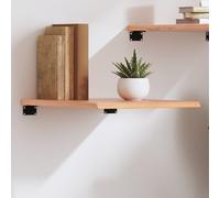 vidaXL Estante de pared de madera de roble tratada marrón claro 40x60x2 cm
