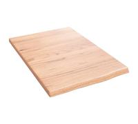 vidaXL Estante de pared de madera de roble tratada marrón claro 40x60x2 cm