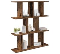 vidaXL Estante de pared Madera envejecida 80 x 20 x 96 cm