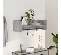 vidaXL Estante de pared madera ingeniería gris Sonoma 100x35x30,5 cm
