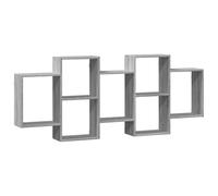 vidaXL Estante de Pared Madera ingeniería Gris Sonoma 159x18x65 cm