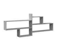 vidaXL Estante de pared Flotante Madera de ingeniería Gris Sonoma 167,5x18x68 cm