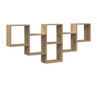 vidaXL Estante de Pared Madera ingeniería Roble Artesanal 159x18x66 cm, Estante Flotante, Estante Flotante de Pared, Estante de exhibición de Pared