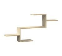 vidaXL Estante de Pared Madera ingeniería Roble Sonoma 104x15x49 cm
