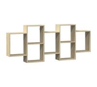 vidaXL Estante de Pared Madera ingeniería Roble Sonoma 159x18x65 cm