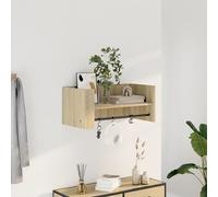 vidaXL Estante de pared madera ingeniería roble Sonoma 70,5x35x30,5 cm