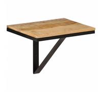 vidaXL Estante de pared madera maciza de mango y hierro 40x30x32 cm