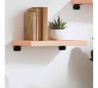 vidaXL Estante de pared madera maciza de roble sin tratar 40x20x4 cm