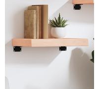 vidaXL Estante de pared madera maciza de roble sin tratar 40x20x6 cm