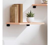 vidaXL Estante de pared madera maciza de roble sin tratar 40x40x2 cm