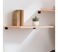 vidaXL Estante de Pared Madera Maciza de Roble sin Tratar 60x50x2 cm, Estante de almacenaje, Estante de Madera, Tablero de estantería
