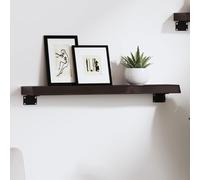 vidaXL Estante de pared madera roble tratada marrón oscuro 60x10x4 cm
