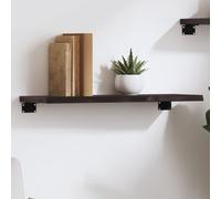 vidaXL Estante de pared madera roble tratada marrón oscuro 60x20x2 cm