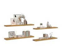 vidaXL Estante de pared 4 uds. 120 x 23,5 x 3,8 cm Beige