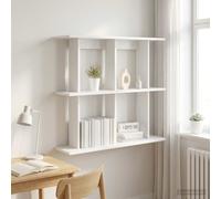 vidaXL Estante de Pared Montada en la Pared Blanco 100 x 20 x 75 cm