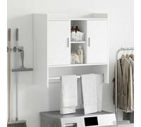 vidaXL Estante de pared Montada en la pared Blanco 80 x 36 x 80 cm