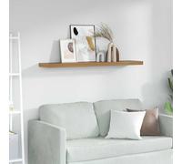 vidaXL Estante de pared Montada en la pared Marrón 120 x 23,5 x 3,8 cm