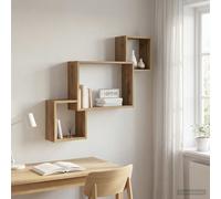 vidaXL Estante de pared Montada en la pared Roble artisan