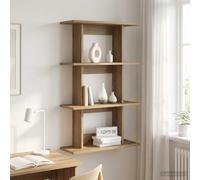 vidaXL Estante de pared Montada en la pared Roble artisan
