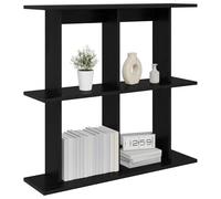 vidaXL Estante de Pared Montada en la Pared Roble Negro