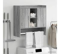 vidaXL Estante de pared Montada en la pared Sonoma gris