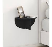 vidaXL Estante de pared Negro 38 x 19 x 19 cm Madera de ingeniería