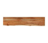 vidaXL Estante pared rectangular madera acacia borde vivo 110x20x2,5cm