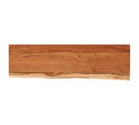 vidaXL Estante de pared rectangular – Balda para libros y CD, madera de acacia borde vivo