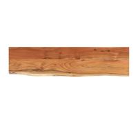 vidaXL Estante pared rectangular madera acacia borde vivo 80x20x2,5 cm