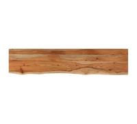 vidaXL Estante de Pared Rectangular, Balda Repisa para Libros CD, Anaquel Flotante, Estantería Expositora Colgante, Madera de Acacia Borde Vivo