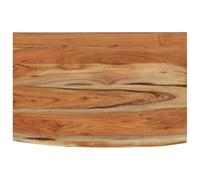 vidaXL Estante de Pared Rectangular, Balda Repisa para Libros CD, Anaquel Flotante, Estantería Expositora Colgante, Madera de Acacia Borde Vivo