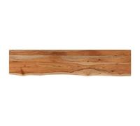 vidaXL Estante pared rectangular madera acacia borde vivo 110x20x3,8cm