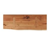 vidaXL Estante de Pared Rectangular, Balda Repisa para Libros CD, Anaquel Flotante, Estantería Expositora Colgante, Madera de Acacia Borde Vivo