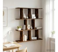 vidaXL Estante de pared Roble Ahumado 102 x 20 x 96 cm