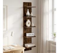 vidaXL Estante de pared Roble Ahumado 22 x 15 x 100 cm