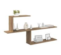 vidaXL Estante de pared Roble artisan 122 x 18 x 60 cm