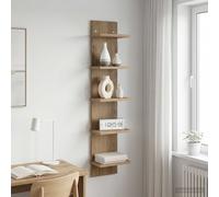 vidaXL Estante de pared Roble artisan 22 x 15 x 100 cm