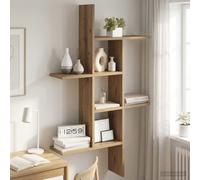 vidaXL Estante de pared Roble artisan 61 x 15 x 102 cm
