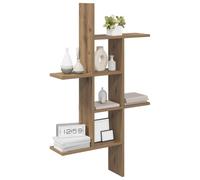 vidaXL Estante de pared Roble artisan 61 x 15 x 102 cm