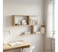 vidaXL Estante de pared Roble Sonoma 100 x 12 x 50,5 cm
