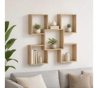 vidaXL Estante de pared Roble Sonoma 99,5 x 17 x 91 cm