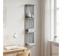 vidaXL Estante de pared Sonoma gris 22 x 15 x 100 cm