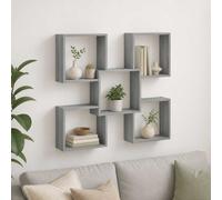 vidaXL Estante de pared Sonoma gris 99,5 x 17 x 91 cm