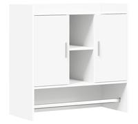 vidaXL Estante de pared, soporte blanco, 80 x 36 x 80 cm, material de madera