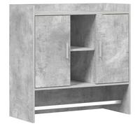 vidaXL Estante de pared, soporte de pared, color gris hormigón, 80 x 36 x 80 cm, material de madera