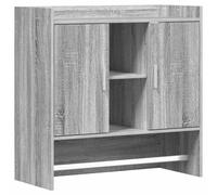 vidaXL Estante de pared, soporte para pared, color gris Sonoma, 80 x 36 x 80 cm