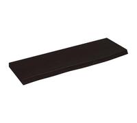 vidaXL Estante de Pared, Superficie de Escritorio Estantería, Tablero de Repuesto, Balda Flotante Expositor, Madera Roble Tratada Marrón Oscuro