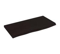 vidaXL Estante de Pared, Superficie de Escritorio Estantería, Tablero de Repuesto, Balda Flotante Expositor, Madera Roble Tratada Marrón Oscuro