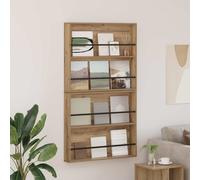 vidaXL Estante de revistas 2 pcs Roble artesanal 80 x 12 x 70 cm
