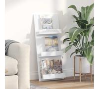 vidaXL Estante de revistas 43 x 11 x 102 cm Madera de ingeniería